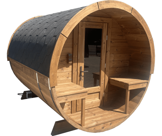 maagd ga werken Oneffenheden Barrel sauna kopen | Hottubselect.nl